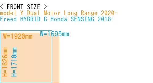 #model Y Dual Motor Long Range 2020- + Freed HYBRID G Honda SENSING 2016-